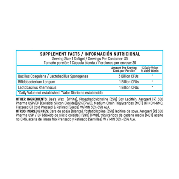 SPOROGENEX  30 SOFTGELS - Image 2